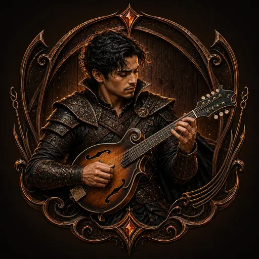 Mandolin Warrior character art